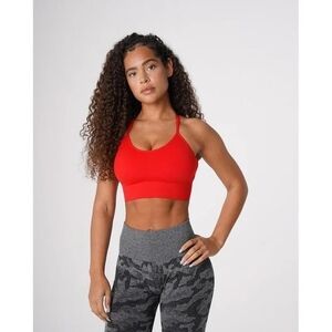 Nvgtn Red Strappy Sports Bra